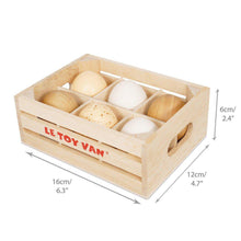 Load image into Gallery viewer, Le Toy Van Honeybake Collection - Farm Eggs Half Dozen Crate - Q&#39;s Collection

